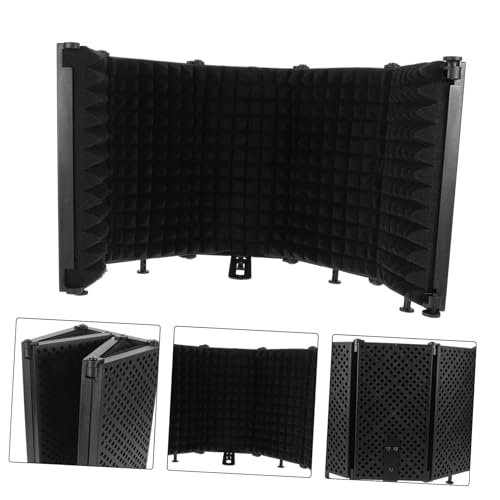 Microphone Isolation Shield Folding Panel Design for Desktop Mics