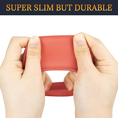 SOULWIT Sweat Proof Silicone Ear Cover for AirPods Max, Comfortable Fit for Gym Exercise, Easy to Clean, No Sound Quality Loss - Red - color: Red