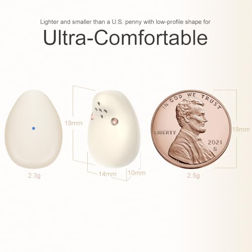 Extra-Small Wireless Earbuds for Small Ears Z1, Semi-in Ear Bluetooth Invisible Headphones, Low-Profile & Lightweight for Side Sleeping, Cycling & Helmet Use, iPhone Android - color: Nude