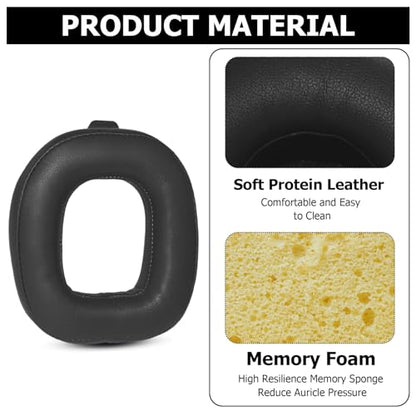 A50 Mod Kit – Replacement Ear Cushions and Headband Kit for Astro A50 Gen 4 / Gen 5 Headset, High-Density Noise-Isolating Foam with Added Thickness, Comfort Upgrade (Black) - color: Black