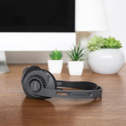 Koss KPH30 Wireless Bluetooth Retro Style On-Ear Headphones, Stealth Grey | 20+ Hour Battery Life, USB-C Charging, Microphone - color: Stealth Grey