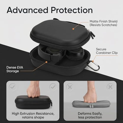 Mchoi Hard Travel Case Replacement for JBL Tune 500BT / 510BT / 520BT On-Ear Wireless Bluetooth Headphone, Case Only - color: Black