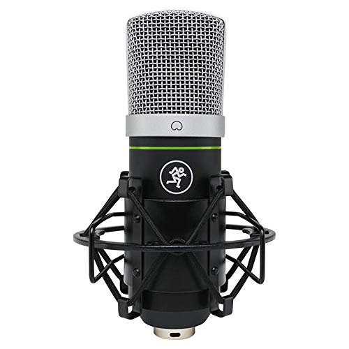 Mackie EM-Series, Large Diaphragm USB Condenser Microphone with Headphone Output and Mute (EM-91CU+), Black - size: USB, style: Large Diaphragm Condenser Plus