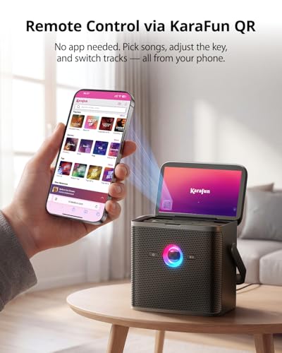 Ikarao Karaoke Machine for Adults, with Lyrics Display Screen, 32GB Karaoke Tablet, 2 Wireless Microphones, Karaoke Speaker with Autotune EQ, Connect TV, Portable Karaoke System for Home Outdoor Party