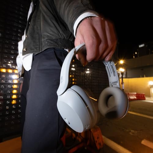 Skullcandy Icon 180 Wireless On-Ear Bluetooth Headphones - Cement | 50 Hours Battery, Lightweight and Travel Ready, Secure Fit, Sweat and Water Resistant, Microphone iPhone Android, Foldable - color: Cement