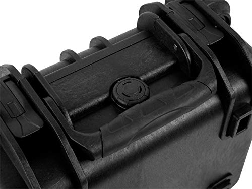 Monoprice Weatherproof Hard Case - 12 x 10 x 6 Inches, with Customizable Foam, Shockproof, IP67, Ultraviolet and Impact Resistant Material, Black - Pure Outdoor Collection - color: Black, size: 7 Liter, style: Case