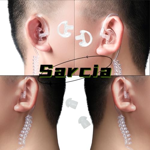 Earpiece Headset MIC PTT 2 Pin for Motorola CP200 CP200D CP185 CP100d CLS1410 CLS1110 RDM2070d DTR650 dlr1060 dlr1020 bc130 Mag One Bpr40 M1 R2 walkie Talkie 2 Way Radio with Acoustic Tube