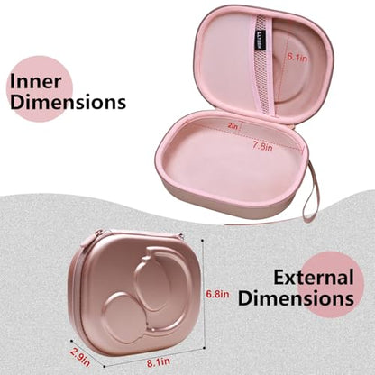Case for JBL Tune 770NC/510BT/720BT/520BT/670NC/520C Headphones Rose Gold | Hard Carrying Travel Case for JBL Live 770NC/670NC/680NC/780NC Headphones - color: Rose Gold