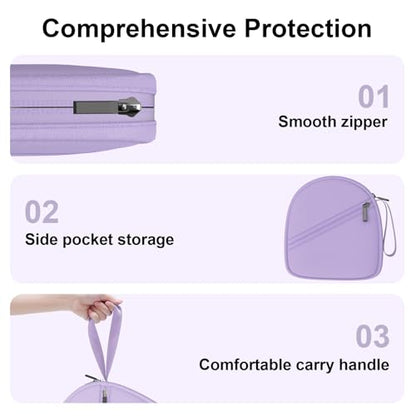 Headphone Headset Case Bag Compatible with JBL Tune 770NC, 720BT, 510BT, 520BT, 500BT | Soundcore by Anker Q20i, Q20, Q30, Q45 | Sony | BERIBES | TOZO | KVIDIO | JLab | Bose On-Ear Headphones - Purple - color: 3.Purple