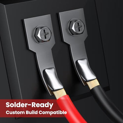 14 Gauge Outdoor Speaker Wire 100ft CL3 Direct Burial CCA Cable | CL2 Rated, 2 Conductor Stranded Core, UV and Weather Resistant, No Conduit Needed Underground, Garden Patio Pool Audio - size: 100FT, style: 14GAUGE