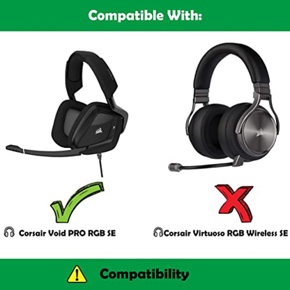 Cooling Replacement Earpads Cushions Compatible with Corsair Void PRO RGB SE Wireless Gaming Headset Ear Pads with Cool Gel Layer