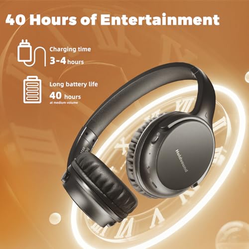 Holdsound BKM400 Wireless Headphones for TV Watching with USB Transmitter | Bluetooth TV Headphones Wireless, Strong Compatibility, Up to 165 ft, No Delay and High Volume Output, 40 Hours Battery Life