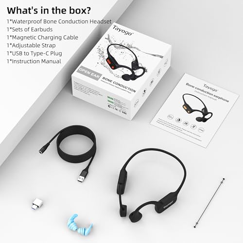 Bone Conduction Swimming Headphones, IPX8 Waterproof Open-Ear Headset | Bluetooth 5.4, 32GB Memory, Built-in Mic, 10H Playtime, Waterproof Sport Earphones Wireless - color: Pro - Black