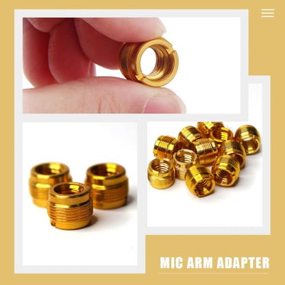 10 Pack 3/8 Female to 5/8 Male Mic Thread Adapter