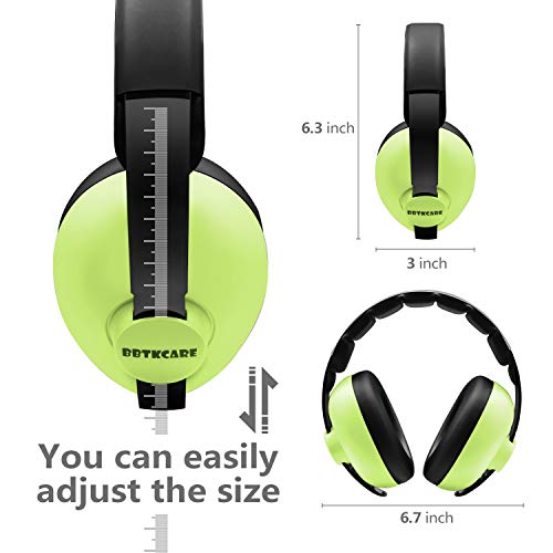 BBTKCARE Baby Ear Protection Noise Cancelling HeadPhones for Babies for 3 Months to 3 Years (Green) - color: Green