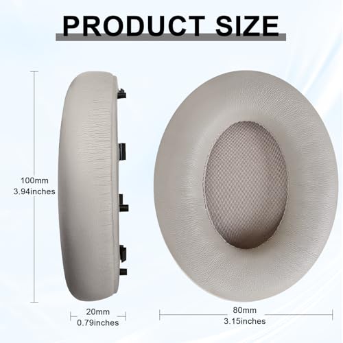 Replacement Ear Pads for Sony WH-1000XM4 (WH1000XM4) Over-Ear Headphones, Ear Cushions, Headset Earpads, Ear Cups Cover with Soft Protein Leather (Gold) - color: Gold