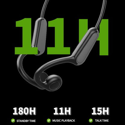 True Bone Conduction Open Ear Headset Waterproof Stereo Bluetooth Earphone Pairless Wear Ideal Choice for Driving Bicycling Running Skiing-B8 White - color: Bone Conduction B8 White
