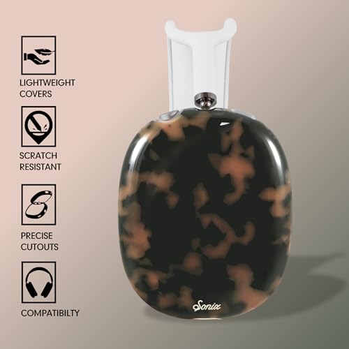 Sonix Protective Case Cover for AirPods Max Headphones | Brown Tort - color: Brown Tort