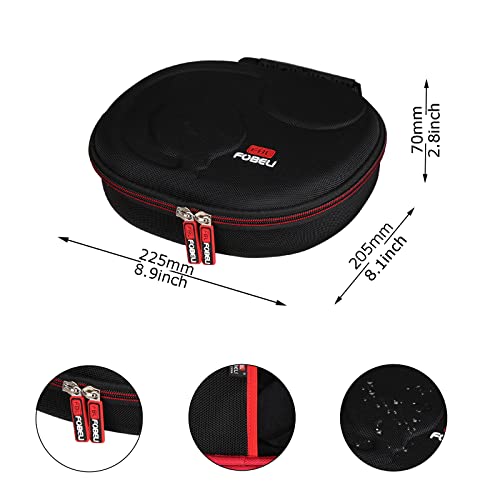 FBLFOBELI Hard Headphone Storage Case for Silensys E7 / PurelySound E7 / MOVSSOU E7 / COWIN E7 / Tapela E7 / Audonia E7 Active Noise Cancelling Bluetooth Headphones (Case Only) (Red) - color: Red