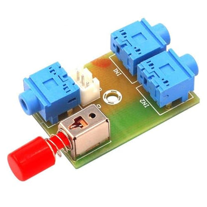 XH-M371 Audio Switching Module 3.5 Audio 2 into 1 Out Switch Switch Board Audio Socket Switch DIY Electronic PCB Board