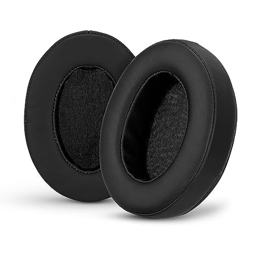 Brainwavz Replacement Earpads for ATH M50X, M50BT, Steelseries Arctis, Pro Wireless & Stealth 600, HyperX Cloud, AKG, SHURE, Philips & Many More Headphones, Memory Foam Ear Pad Cushions, Black Oval - color: Black
