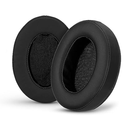 Brainwavz Replacement Earpads for ATH M50X, M50BT, Steelseries Arctis, Pro Wireless & Stealth 600, HyperX Cloud, AKG, SHURE, Philips & Many More Headphones, Memory Foam Ear Pad Cushions, Black Oval - color: Black