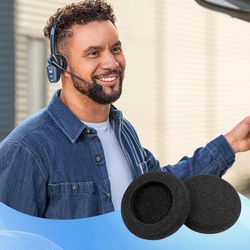 Ear Pads Replacement for B250-XTS Bluetooth Headset (4 Pack) | Foam Ear Cushions Compatible with VXI BlueParrott B250-XTS B250-XT B250 B150 Headsets