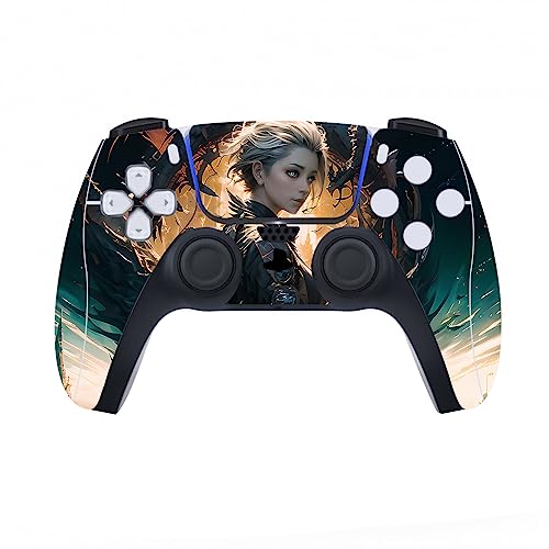 PlayVital Dragon Vision Full Set Skin Decal for ps5 Console Disc Edition, Sticker Vinyl Decal Cover for ps5 Controller & Charging Station & Headset & Media Remote - color: Dragon Vision