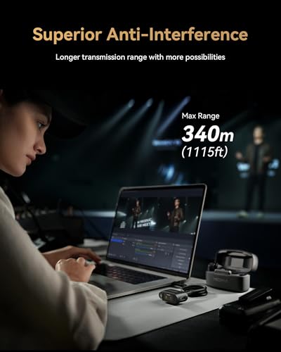 Hollyland Lark MAX 2 Wireless Microphone for iPhone/Camera/Android, AI Noise Cancelling, 32-bit Full-Chain Audio, 1115ft (340m) Range, Vlog, Streaming (1 TX + 1 Camera RX) - size: Solo (1 TX + Camera RX)