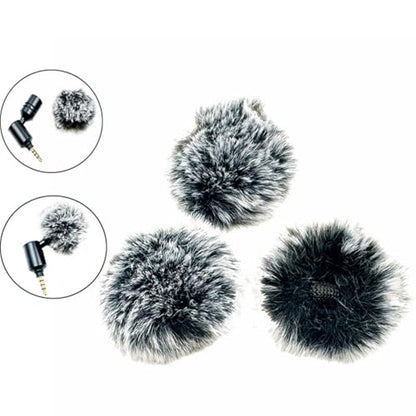 Furry Mic Covering Windscreen for Microphone Reduces Noise and Outdoor Interferences for Outdoor Guard