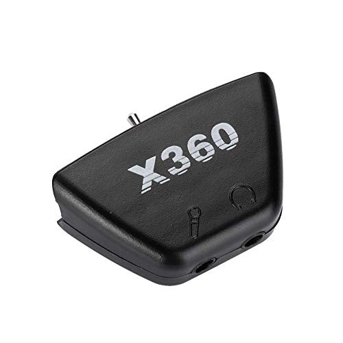 3.5mm Headset Mic Adapter for Xbox 360 Controller Black - color: Black
