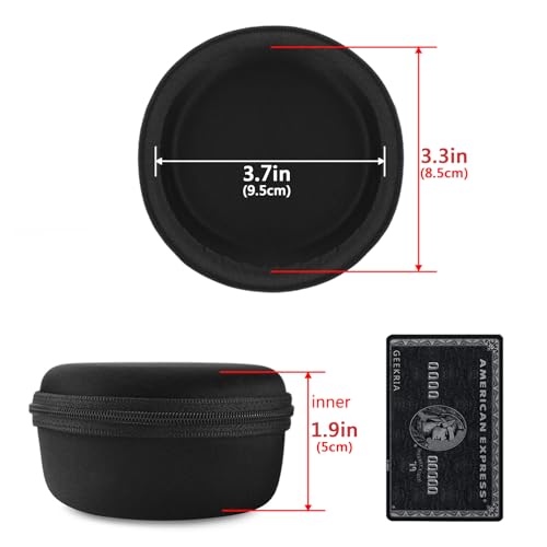 Geekria Shield Headphones Case Compatible with Koss Porta Pro, Sporta Pro, Replacement Hard Shell Travel Carrying Bag (Black)