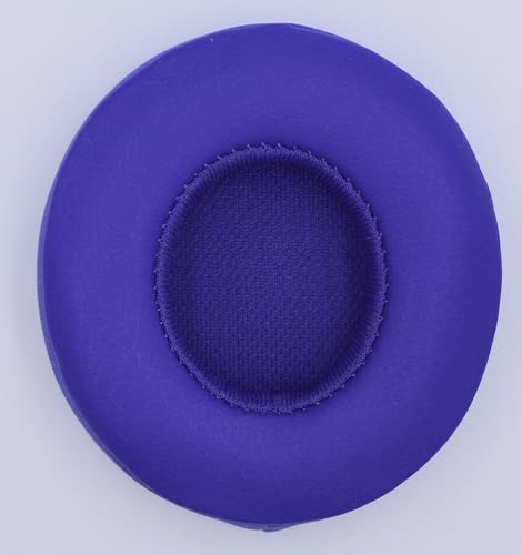 Headphone Replacement Ear Pad Cover Compatible with Beats by Dre Solo3 Solo2 Wired Wireless Headphones Protein Leather Memory Foam Headphone Cushion Ear Muffs-Navy Blue - color: navy blue