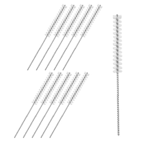 ElevateTech Hearing Aid Cleaning Tools, 10 Pcs Hearing Aid Vent Tube Cleaning Brush Professional Tube Clean Tool Accessories and Supplies for Earbuds Headphones Small Holes or Pipes Cleaner