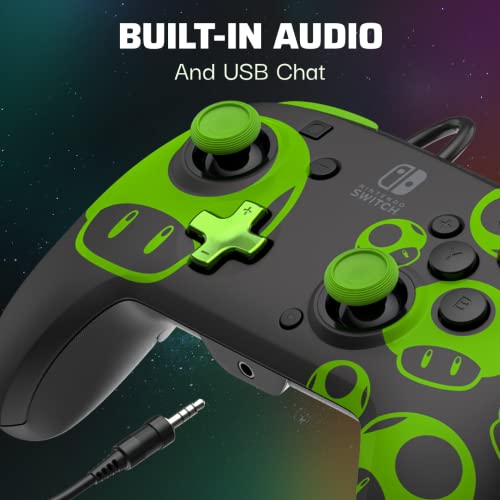 PDP Rematch Wired Gaming Controller: 1-Up Mushroom, Nintendo Switch 2, Lite - color: 1-UP