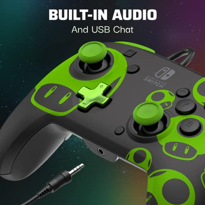 PDP Rematch Wired Gaming Controller: 1-Up Mushroom, Nintendo Switch 2, Lite - color: 1-UP