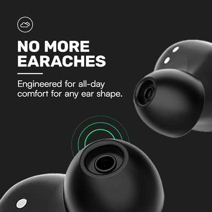 Raycon Everyday Earbuds Classic 2X Earbuds Bundle (Black & Blue) - Stereo Sound, Active Noise Canceling, in-Ear Bluetooth Headset True Wireless 32 Hours Playtime