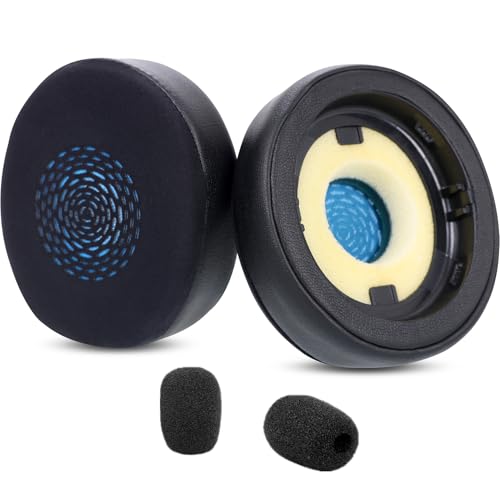 Cooling Gel Ear Pads Replacement for Jabra Evolve2 75 Wireless Headset (Do Not Fit Evolve 75) Earpads Ear Cushions with ice Silk & Memory Foam - Black
