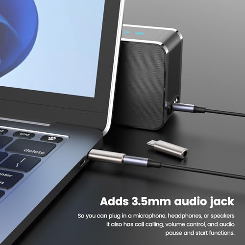 MOSWAG USB C to 3.5mm Headphone Adapter, Wide Compatibility, Plug and Play for Samsung, iPad, Pixel, Huawei | Zinc Alloy Adapter Compatible with iPhone 15 Plus Samsung GalaxyS23 S22 S21 S20 S10 Plus, Ultra S21+, Pixel 7/6, Pad Pro 6 - color: Silver, size: