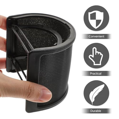 Pop Filter Adjustable Microphone Wind Cover Accessory for Singing