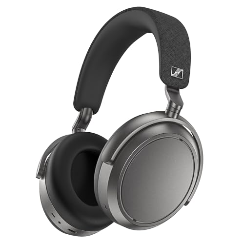 Sennheiser MOMENTUM 4 Wireless Headphones, ANC, 60 Hr Battery, Graphite | Sennheiser Signature Sound, Adaptive Noise Cancellation Plus Transparency Mode, Up to 60-Hour Battery with Fast Charge - color: Graphite