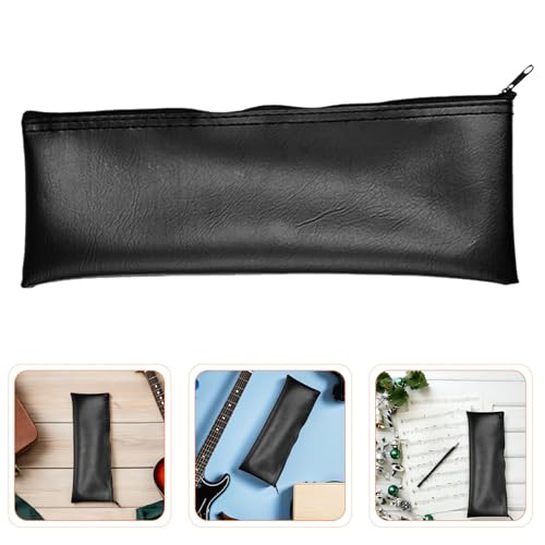 6pcs Portable Microphone Storage Bag for Hand Microphones with Pu Material and Dustproof Zipper Case, Lightweight Mic Pouch for Live Room Performances and Travel