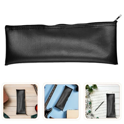6pcs Portable Microphone Storage Bag for Hand Microphones with Pu Material and Dustproof Zipper Case, Lightweight Mic Pouch for Live Room Performances and Travel