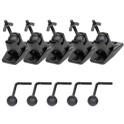 VideoSecu 5 Black Universal Satellite and Audio Speaker Mount Bracket for Wall or Ceiling MS40B5 WM6