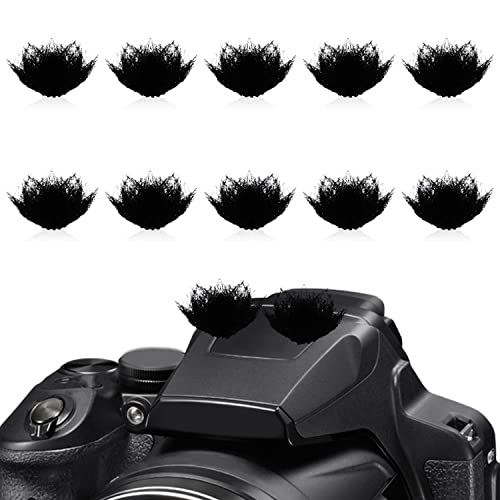 TOYMIS Microphone Wind Filter - 10pcs Camera Mic Windscreen & 20pcs Wind Muff Sticker for Outdoor Use