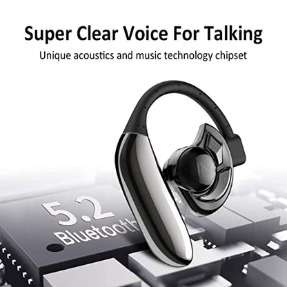 Bluetooth Headset,Wireless Bluetooth Earpiece 28 Hrs Talking Time Built-in Microphone for iOS/Android Cell Phones,Touch Control Version NOT Button Press Down