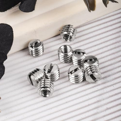 10pcs 1/4 Inch to 3/8 Inch Screw Adapter Tripod, Microphone Stand Adapter Tripod Thread Adapter Mic Stand Adapter Camera Mount Adapter Screw Converter for Camera Equipment
