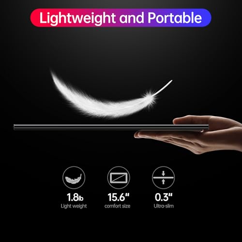 Anyuse 15.6" 4K UHD IPS HDR USB-C HDMI Monitor | 15.6" 4K UHD IPS 100% RGB HDR, USB-C/HDMI, speakers+smart cover, for PC/Phone/PS5/Xbox/Switch, travel gaming. - size: 15.6"4K
