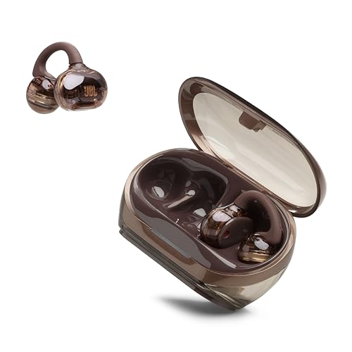 JBL Soundgear Clips Open Ear Headphones for Situational Awareness - Copper | Up to 32 Hours Total Playtime With Speed Charge, Sweat Resistant, Noise-Reducing Mics, App Control For Custom Audio - color: Copper