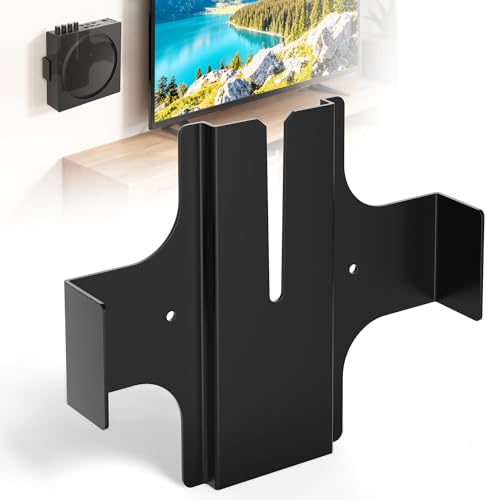 Wall Mount for Sonos Amp Wall Mount, Slim Steel Amp Mount Bracket, Hidden Design, Secure Hold for Sonos Amp Wireless Amplifier, Installation Behind TV/Wall/Desk/Ceiling, Black